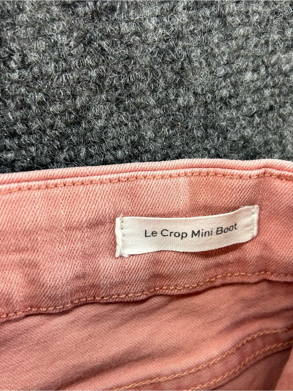 Frame Le Crop Mini Boot Jeans Size 25 Peony Pink High Rise Stretch Denim LCMB790 - Picture 7 of 15